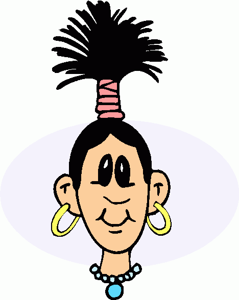468x588 Wacky Hair Cliparts 272672