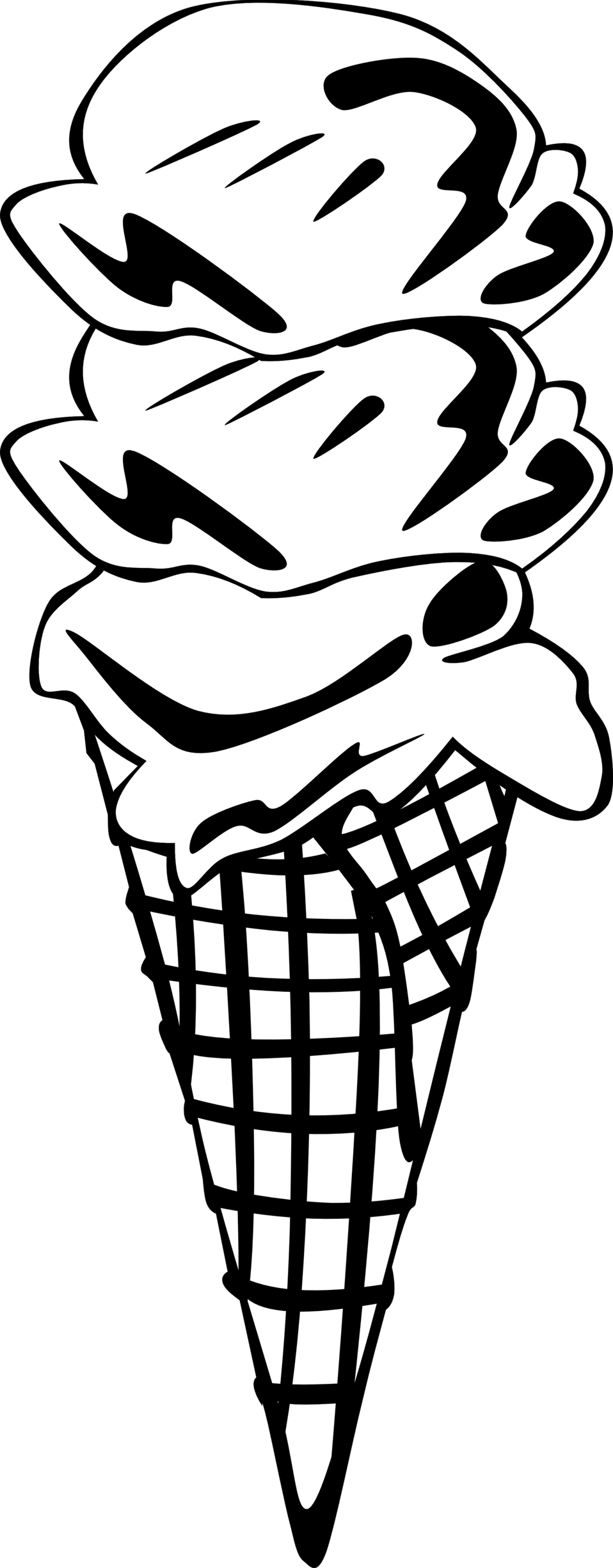 958x2452 Public Domain Clip Art Image Fast Food, Desserts, Ice Cream