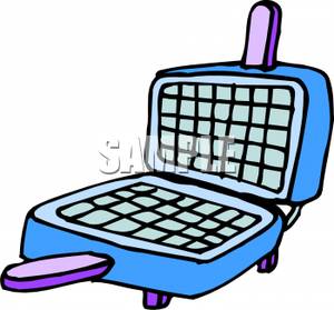 300x279 Square Waffle Maker Clipart Image
