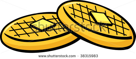 450x197 Waffle Clipart