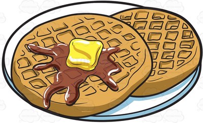 400x242 Waffle Clipart Cartoon
