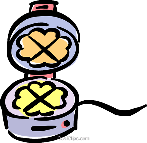 480x466 Waffle Maker Royalty Free Vector Clip Art Illustration Vc040421