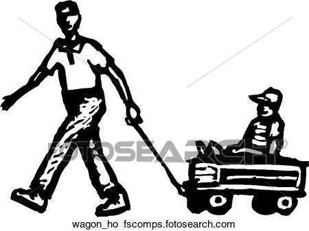 450x337 Clipart Of Wagon Ho Wagon Ho