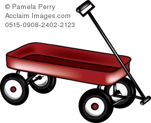 300x245 Art Illustration Of A Red Wagon