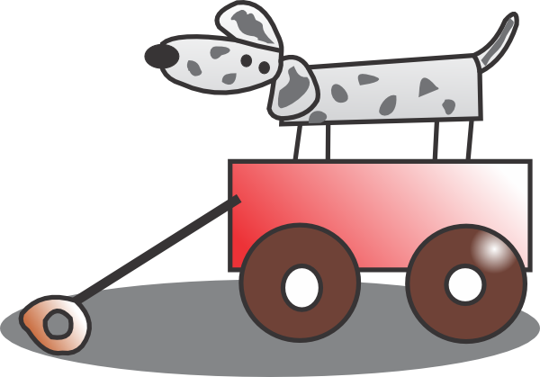 600x419 Toy Wagon Clip Art