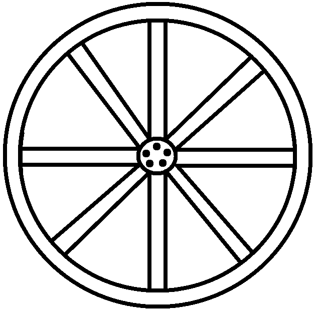 638x625 Wagon Wheel Clip Art Clipart