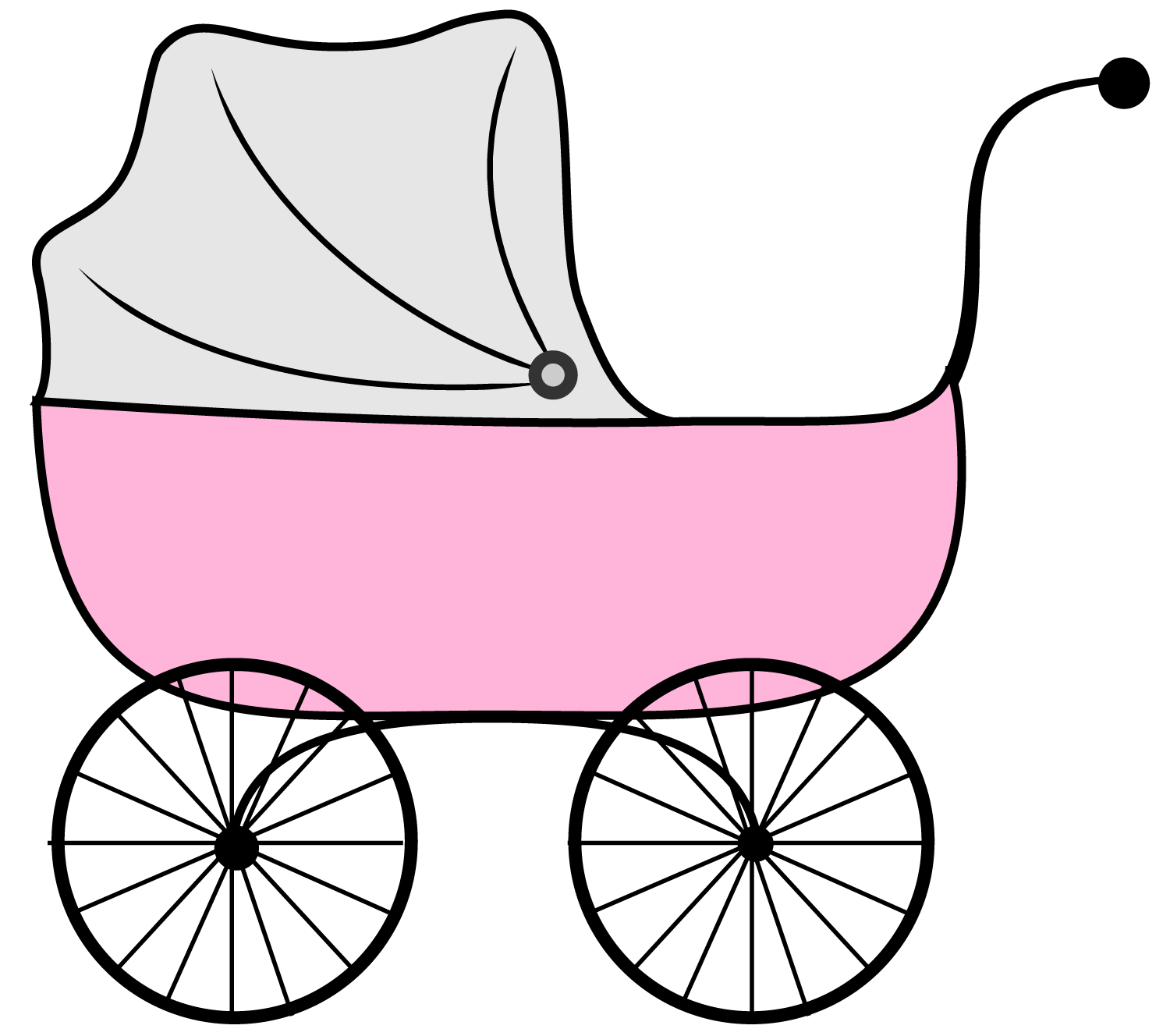 1500x1328 Wagon Clipart Pink