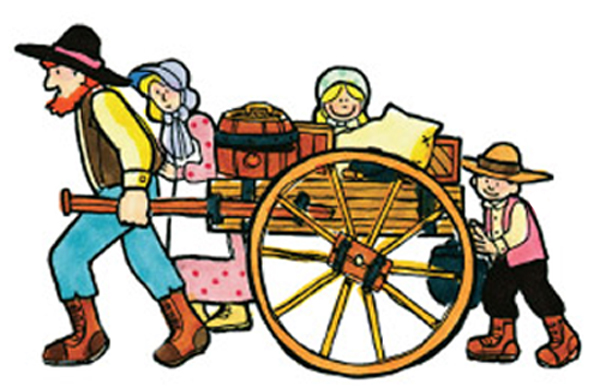 600x388 Wagon Clipart Pioneer