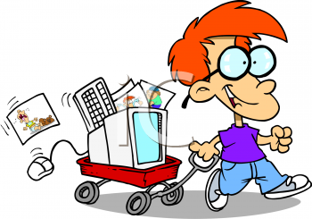 350x245 Wagon Clipart Toddler