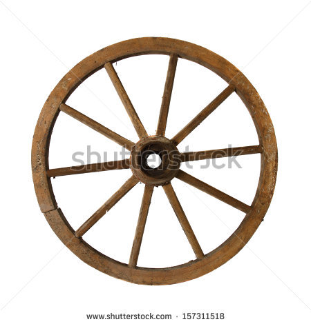 450x470 Wagon Wheels Clipart