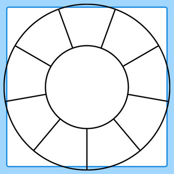 350x350 Wheel Graphic Organizer Blank Templates Clip Art For Commercial Use