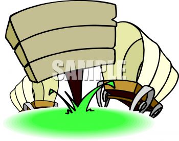 350x276 Covered Wagons With A Wooden Sign