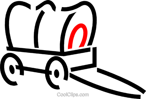 480x326 Covered Wagons Royalty Free Vector Clip Art Illustration Vc026375