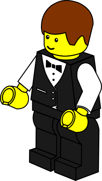 336x592 Lego Town Waiter Clip Art