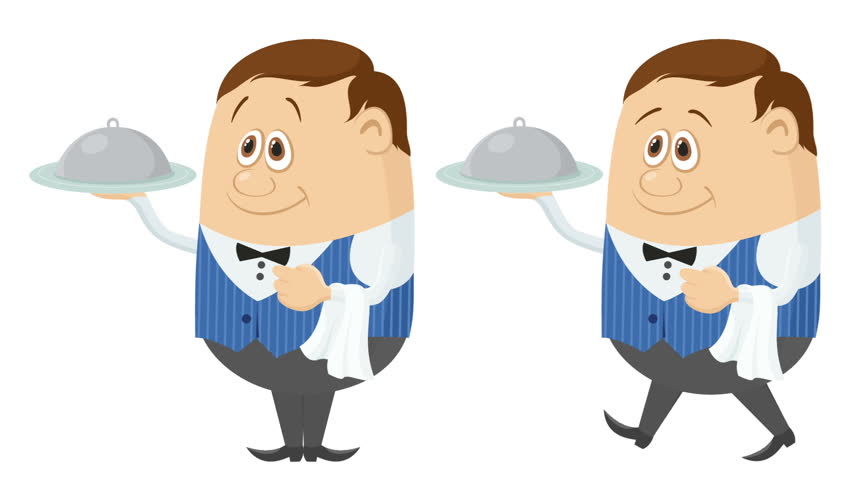 852x480 Fullhd 1920x1080 Progressive Seamlessly Looping Video, Waiters