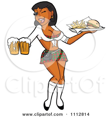450x470 Sexy Waitress Clip Art Cliparts