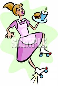 204x300 Waitress Clip Art