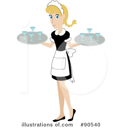 400x420 Waitress Clipart