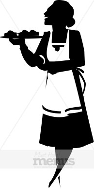194x388 Waitress Clipart Catering Clipart
