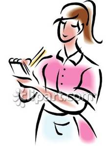225x300 Waitress Taking An Order