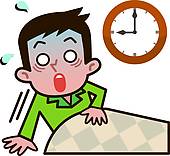 170x156 Clip Art Of A Cartoon Lion Waking Up In A Bedroom 849017