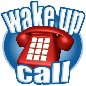 354x354 Wake Up Call Clipart Kid