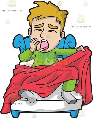 313x400 Men Waking Up Clipart