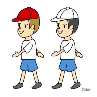 320x320 Children Walking Clipart