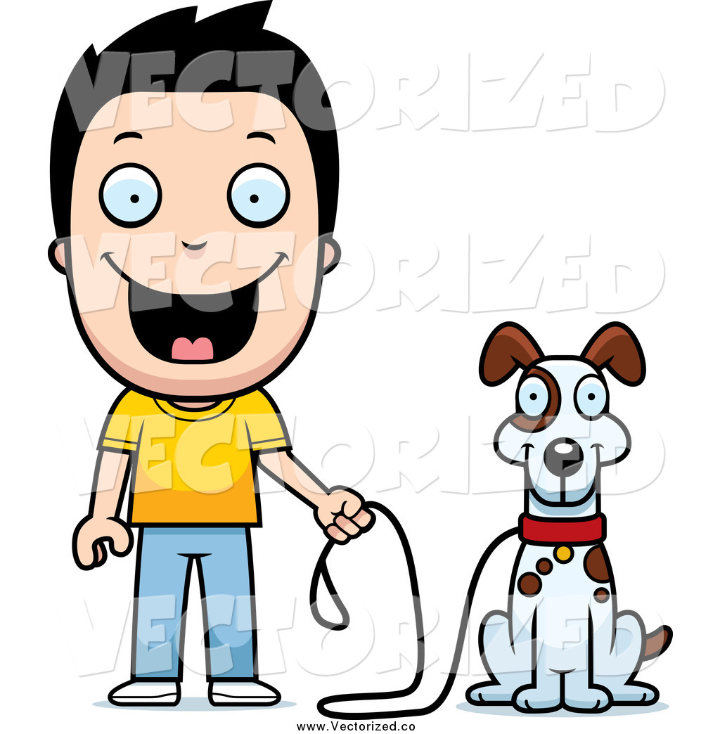 1024x1044 Royalty Free Clipart Of A Happy Caucasian Boy Ready To Walk His