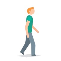 Walk Person | Free download on ClipArtMag