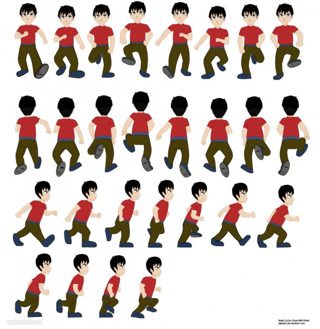 660x678 Drawn Baby Walk Cycle