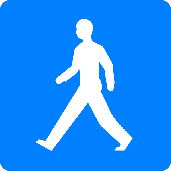 600x600 Symbol Walk Clipart