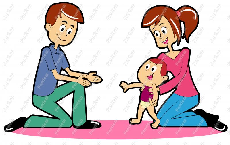 800x505 Walking Baby Clipart