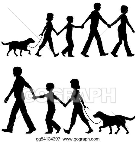450x470 Dog Walking Clip Art