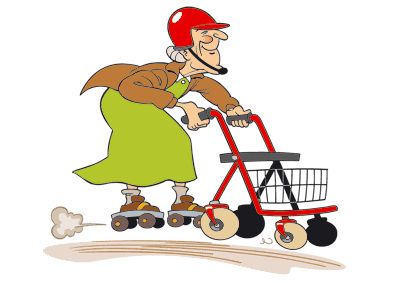 398x283 Coole Oma Clipart