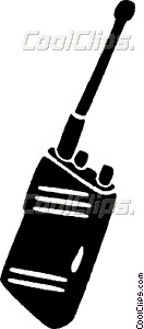 132x300 Walkie Talkies Vector Clip Art