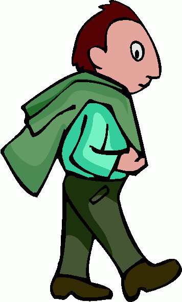 356x588 Walking Man Clipart