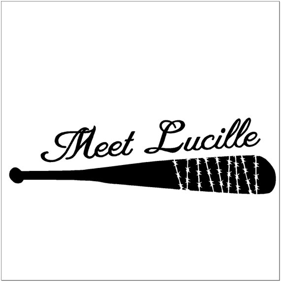 570x571 Meet Lucille Negan Baseball Bat. The Walking Dead. Vinyl