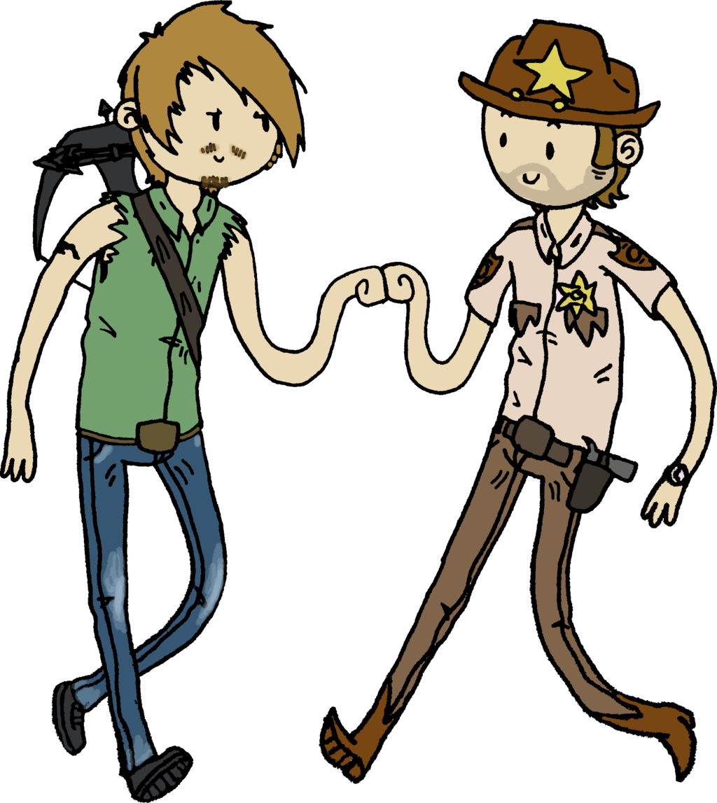 1024x1147 The Walking Dead Clipart Cartoon