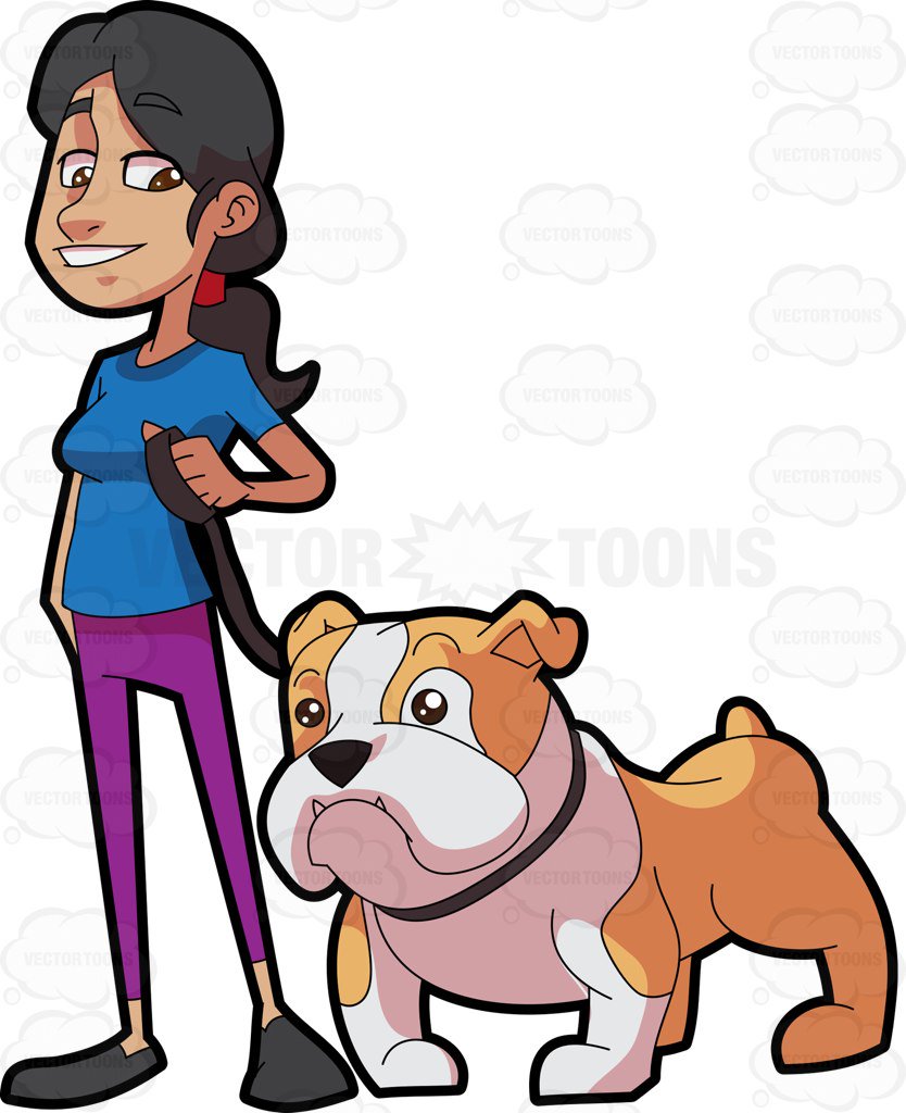 834x1024 Woman Standing Beside Her Pet Dog Before Walkt
