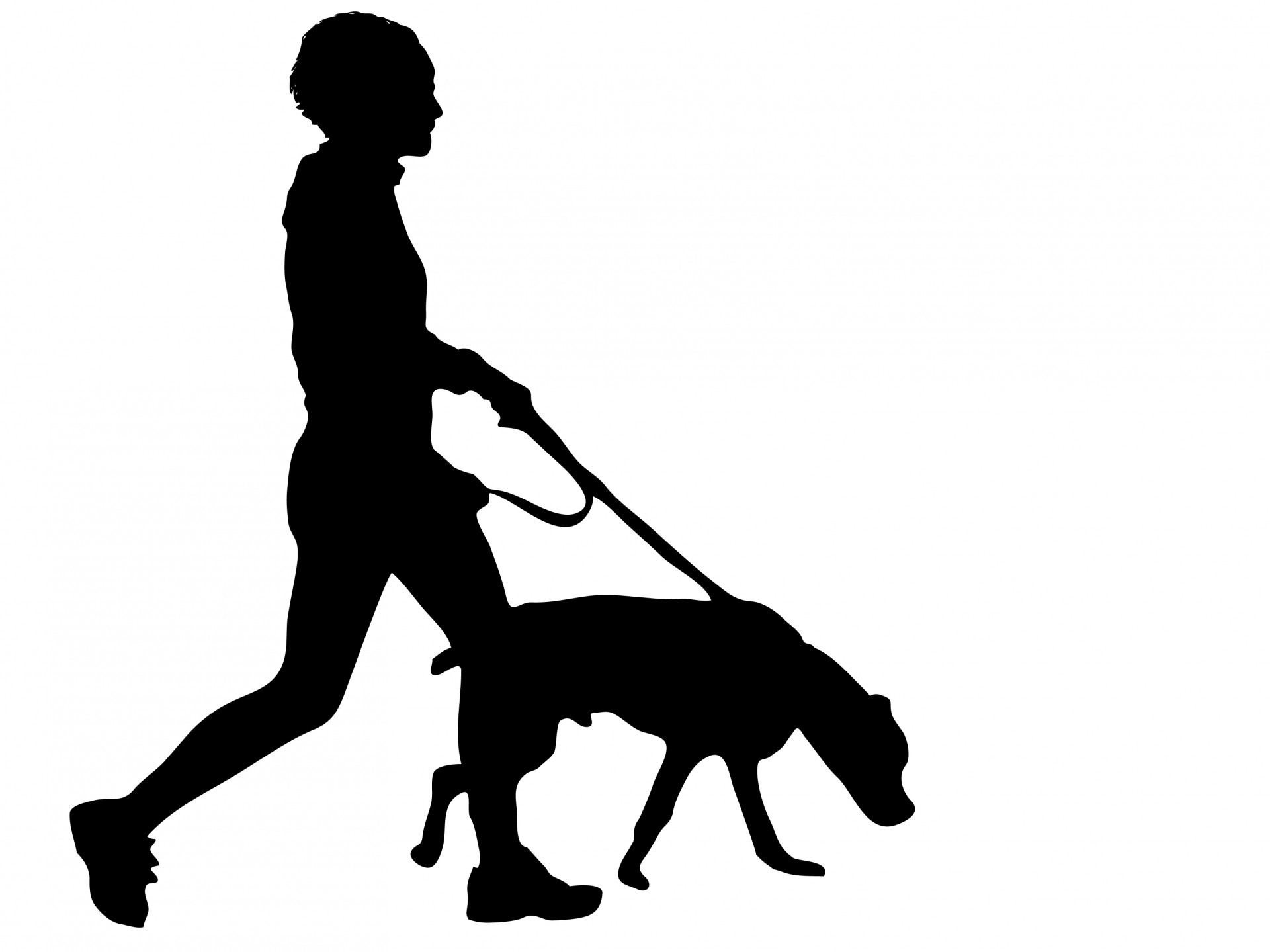 1920x1439 Alone Clipart Dog Walking