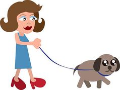 238x179 Walking Dog Clipart