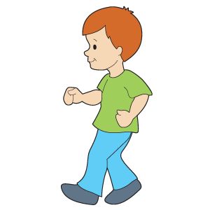 300x300 Feet Clipart Boy Walk