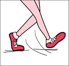 280x267 Legz Clipart Walking Foot