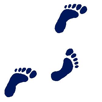 336x336 Footprint Clipart Walking Foot