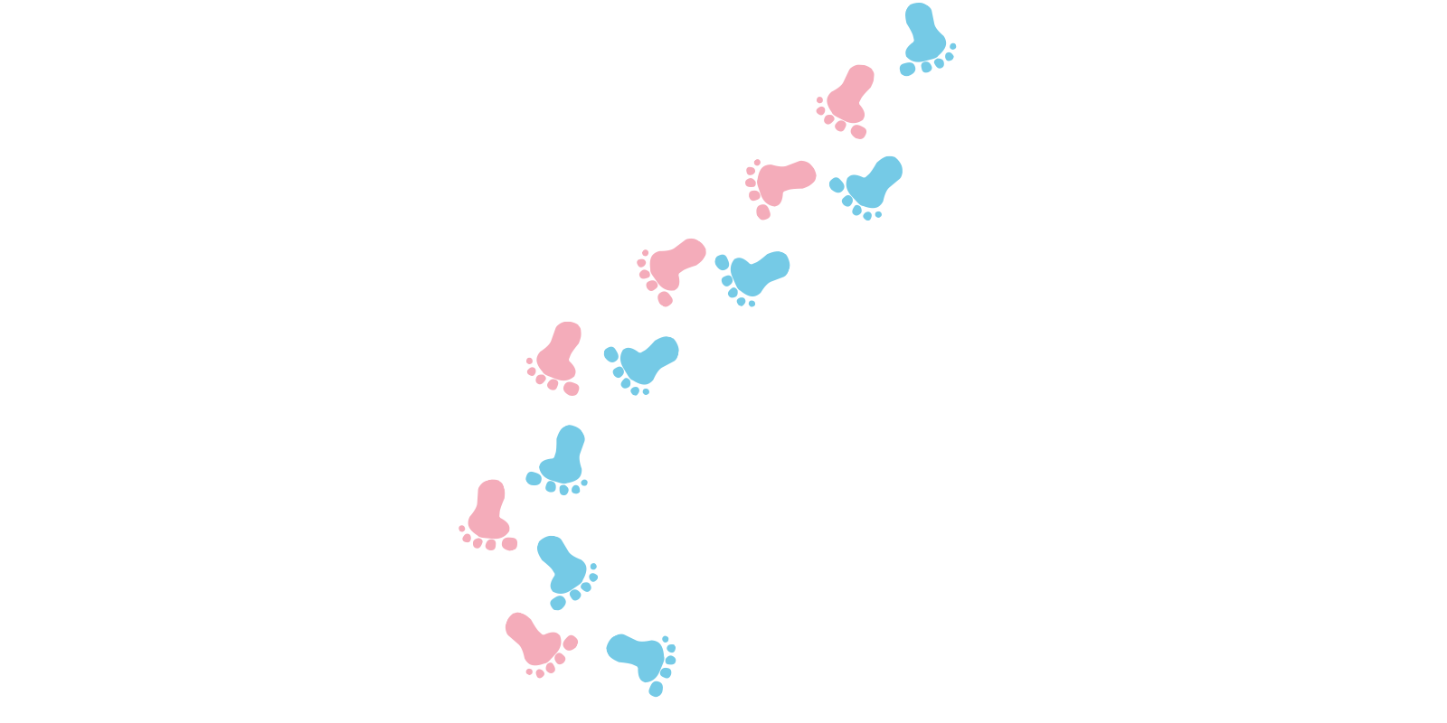 1600x800 Walking Footprints Clipart