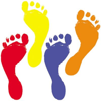 400x400 Coolest Footprints Clipart