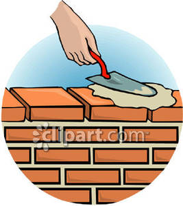 267x300 Building A Brick Wall Clip Art Cliparts