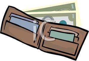 300x206 Art Image Two Dollar Bills With Credit Cards In A Wallet