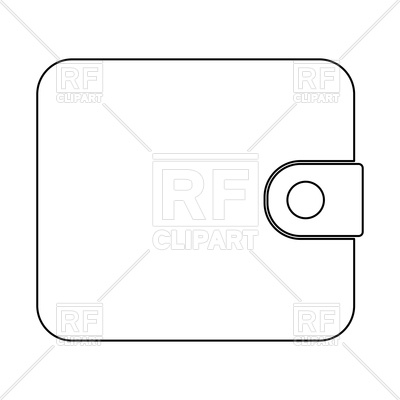 400x400 Change Purse, Wallet Or Purse Outline Royalty Free Vector Clip Art
